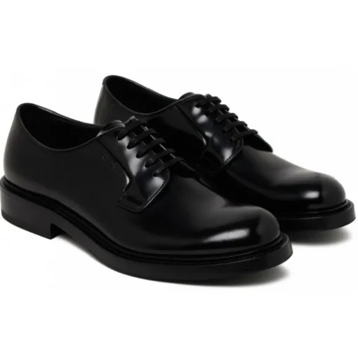 Prada - Black Derby Shoes - Prada Exclusive Luxury Collection - Avvenice