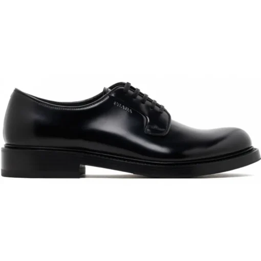 Prada - Black Derby Shoes - Prada Exclusive Luxury Collection - Avvenice