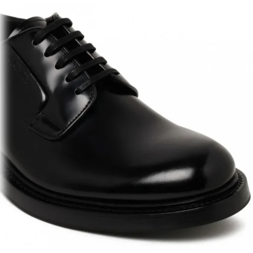 Prada - Black Derby Shoes - Prada Exclusive Luxury Collection - Avvenice