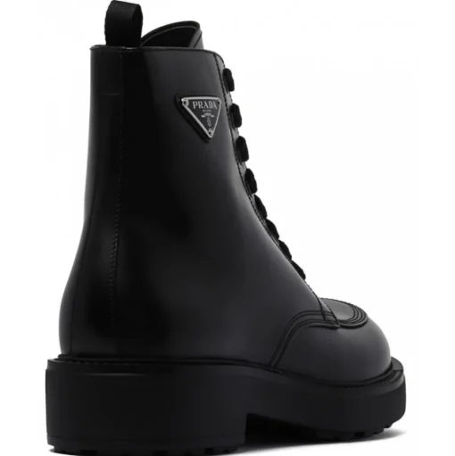 Prada - Black Leather Boots - Prada Exclusive Luxury Collection - Avvenice