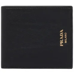 Prada - Black Leather Wallet - Prada Exclusive Luxury Collection - Avvenice