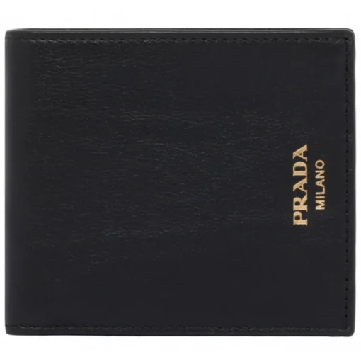 Prada - Black Leather Wallet - Prada Exclusive Luxury Collection - Avvenice