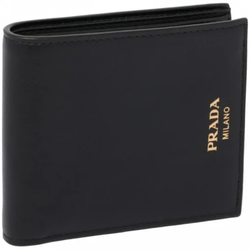 Prada - Black Leather Wallet - Prada Exclusive Luxury Collection - Avvenice