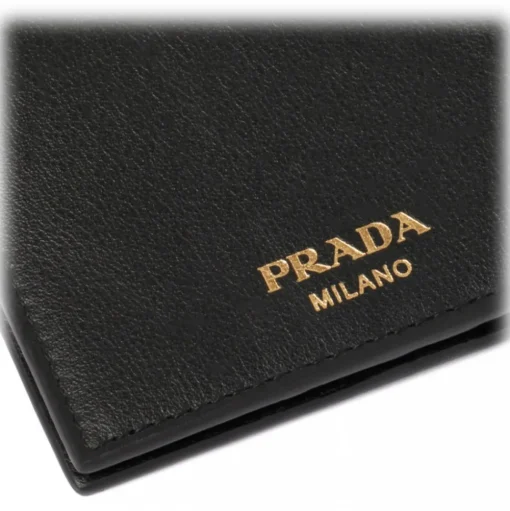 Prada - Black Leather Wallet - Prada Exclusive Luxury Collection - Avvenice