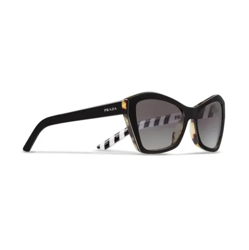 Prada - Cat Eye Sunglasses Alternative Fit - Medium Tortoiseshell Black - Prada Collection - Sunglasses - Prada Eyewear - Avvenice
