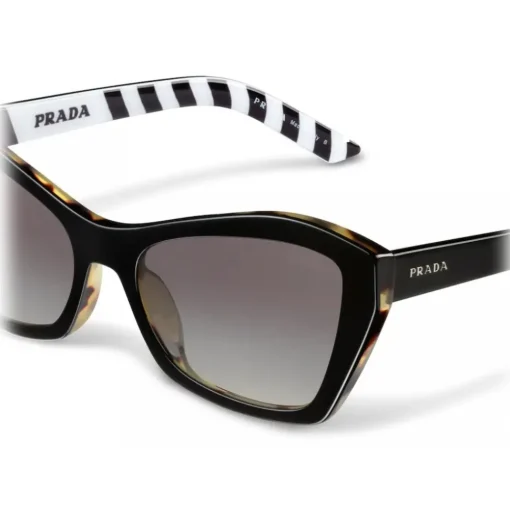 Prada - Cat Eye Sunglasses Alternative Fit - Medium Tortoiseshell Black - Prada Collection - Sunglasses - Prada Eyewear - Avvenice