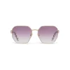 Prada - Geometric Shape Sunglasses - Plum Pale Gold - Prada Collection - Sunglasses - Prada Eyewear - Avvenice