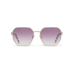 Prada - Geometric Shape Sunglasses - Plum Pale Gold - Prada Collection - Sunglasses - Prada Eyewear - Avvenice