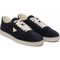 Prada - Midnight Blue Lane Sneakers - Prada Exclusive Luxury Collection - Avvenice