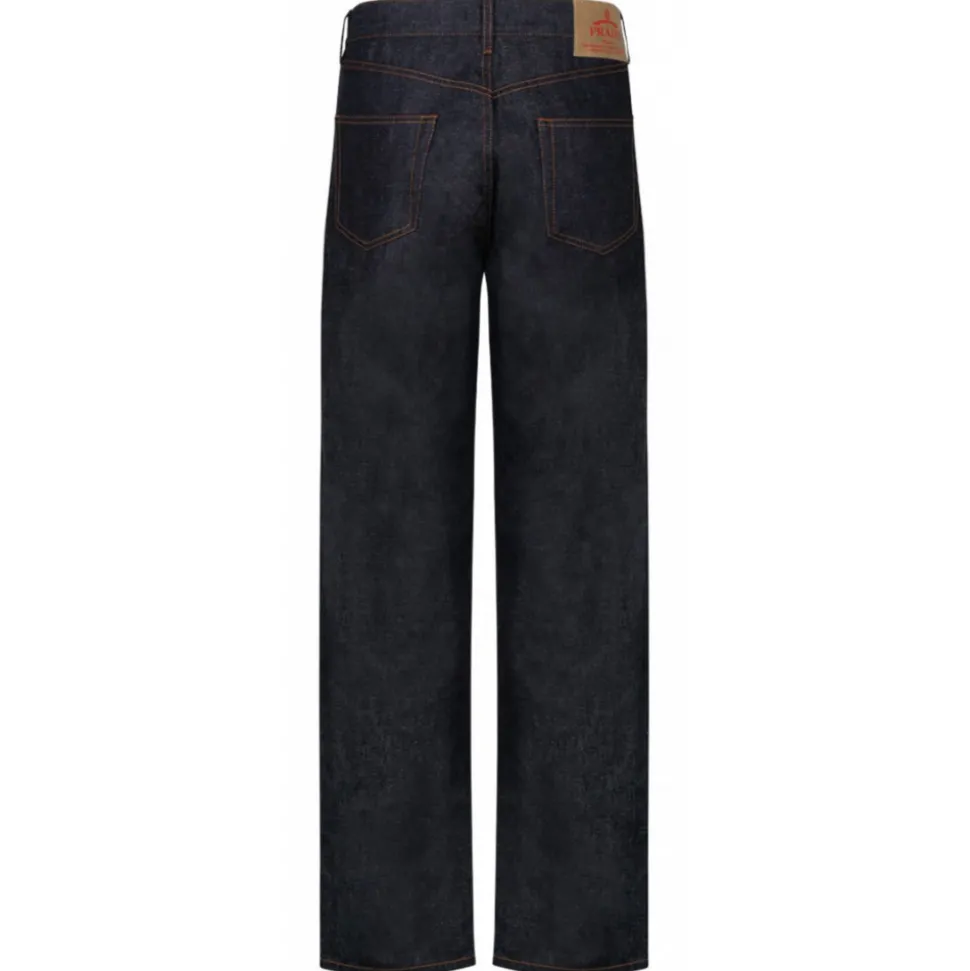 Prada - Navy Denim Jeans - Prada Exclusive Luxury Collection - Avvenice
