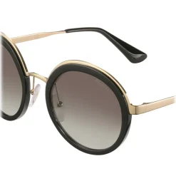Prada - Prada Cinéma - Black Round Sunglasses - Prada Cinéma Collection - Sunglasses - Prada Eyewear - Avvenice