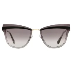 Prada - Prada Cinéma - Black & Pale Gold Cat Eye Sunglasses - Prada Cinéma Collection - Sunglasses - Prada Eyewear - Avvenice