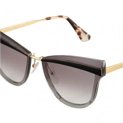 Prada - Prada Cinéma - Black & Pale Gold Cat Eye Sunglasses - Prada Cinéma Collection - Sunglasses - Prada Eyewear - Avvenice