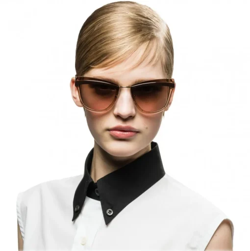 Prada - Prada Cinéma - Black & Pale Gold Cat Eye Sunglasses - Prada Cinéma Collection - Sunglasses - Prada Eyewear - Avvenice