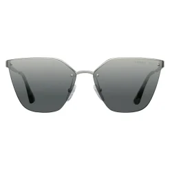 Prada - Prada Cinéma - Dark Steel Irregular Cat Eye Sunglasses - Prada Cinéma Collection - Sunglasses - Prada Eyewear - Avvenice
