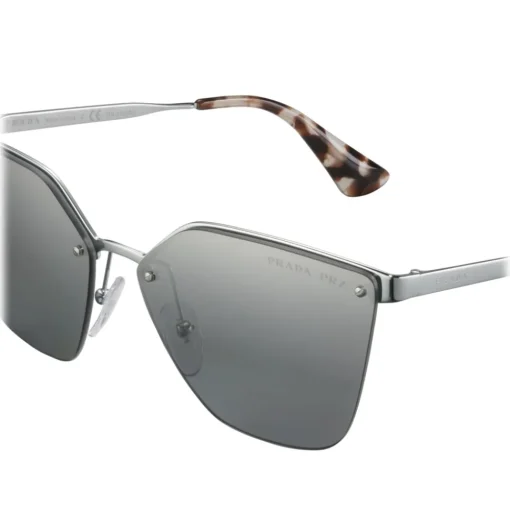 Prada - Prada Cinéma - Dark Steel Irregular Cat Eye Sunglasses - Prada Cinéma Collection - Sunglasses - Prada Eyewear - Avvenice