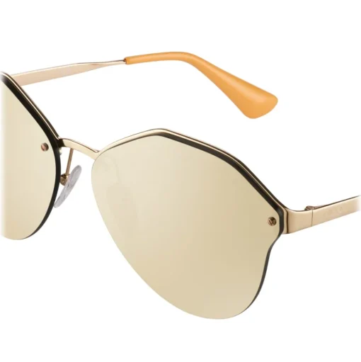 Prada - Prada Cinéma - Pale Gold Irregular Sunglasses - Prada Cinéma Collection - Sunglasses - Prada Eyewear - Avvenice