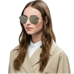 Prada - Prada Cinéma - Pale Gold Irregular Sunglasses - Prada Cinéma Collection - Sunglasses - Prada Eyewear - Avvenice