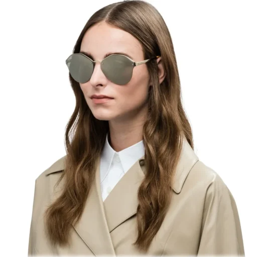 Prada - Prada Cinéma - Pale Gold Irregular Sunglasses - Prada Cinéma Collection - Sunglasses - Prada Eyewear - Avvenice