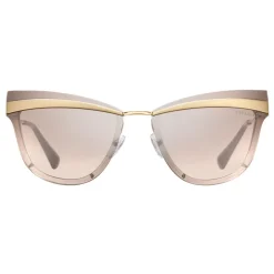 Prada - Prada Cinéma - Pale Rose Gold Sand Cat Eye Sunglasses - Prada Cinéma Collection - Sunglasses - Prada Eyewear - Avvenice