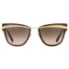 Prada - Prada Cinéma - Pale Gold Sand Cat Eye Sunglasses - Prada Cinéma Collection - Sunglasses - Prada Eyewear - Avvenice