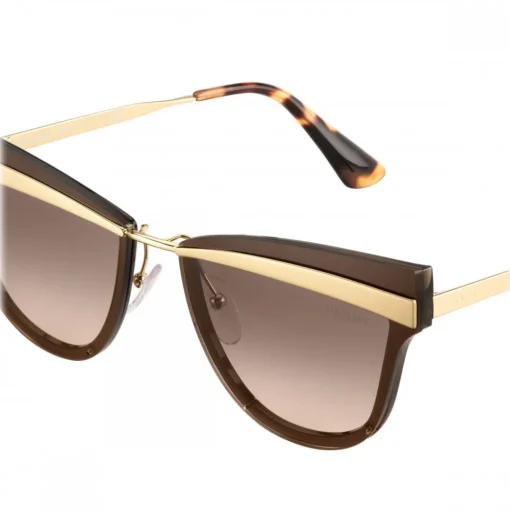 Prada - Prada Cinéma - Pale Gold Sand Cat Eye Sunglasses - Prada Cinéma Collection - Sunglasses - Prada Eyewear - Avvenice