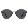 Prada - Prada Cinéma - Steel Irregular Sunglasses - Prada Cinéma Collection - Sunglasses - Prada Eyewear - Avvenice