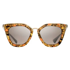 Prada - Prada Cinéma - Striated Papaya Cat Eye Bold Sunglasses - Prada Cinéma Collection - Sunglasses - Prada Eyewear - Avvenice