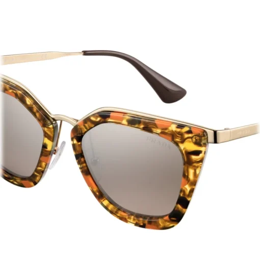 Prada - Prada Cinéma - Striated Papaya Cat Eye Bold Sunglasses - Prada Cinéma Collection - Sunglasses - Prada Eyewear - Avvenice