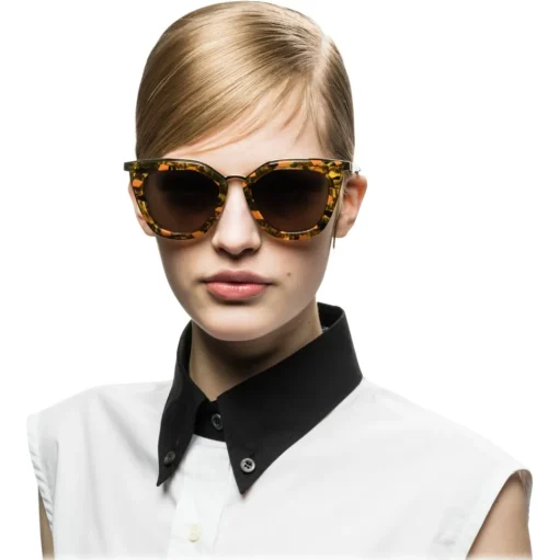 Prada - Prada Cinéma - Striated Papaya Cat Eye Bold Sunglasses - Prada Cinéma Collection - Sunglasses - Prada Eyewear - Avvenice