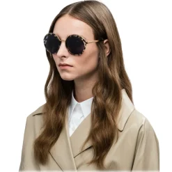 Prada - Prada Cinéma - Turtle Talco Round Sunglasses - Prada Cinéma Collection - Sunglasses - Prada Eyewear - Avvenice