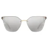 Prada - Prada Cinéma - White Gold Irregular Cat Eye Sunglasses - Prada Cinéma Collection - Sunglasses - Prada Eyewear - Avvenice