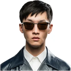 Prada - Prada Collection - Gold Classic Square Logo Sunglasses - Prada Collection - Sunglasses - Prada Eyewear - Avvenice