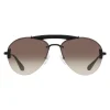 Prada - Prada Collection - Black Aviator Top Bar Sunglasses - Prada Collection - Sunglasses - Prada Eyewear - Avvenice