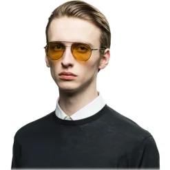 Prada - Prada Collection - Lead Square Aviator Sunglasses - Prada Collection - Sunglasses - Prada Eyewear - Avvenice