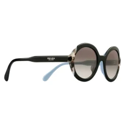 Prada - Prada Collection - Black Astral Talc Tortoise Round Sunglasses - Alternative Fit - Sunglasses - Prada Eyewear - Avvenice
