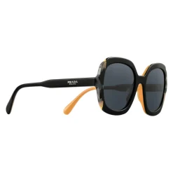 Prada - Prada Collection - Black Soleil Astral Turtle Square Sunglasses - Alternative Fit - Sunglasses - Prada Eyewear - Avvenice