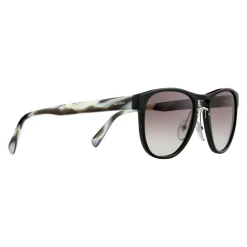 Prada - Prada Collection - Black Square Rounded Sunglasses - Prada Collection - Sunglasses - Prada Eyewear - Avvenice