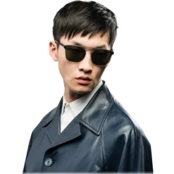 Prada - Prada Collection - Anthracite Square Top Bar Sunglasses - Prada Collection - Sunglasses - Prada Eyewear - Avvenice