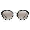 Prada - Prada Collection - Black and White Round Cat Eye Sunglasses - Prada Collection - Sunglasses - Prada Eyewear - Avvenice