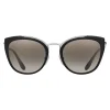 Prada - Prada Collection - Black and White Round Cat Eye Sunglasses - Prada Collection - Sunglasses - Prada Eyewear - Avvenice