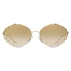 Prada - Prada Collection - Gold Oval Sunglasses - Prada Collection - Sunglasses - Prada Eyewear - Avvenice