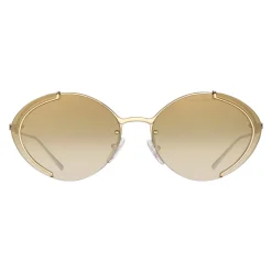 Prada - Prada Collection - Gold Oval Sunglasses - Prada Collection - Sunglasses - Prada Eyewear - Avvenice