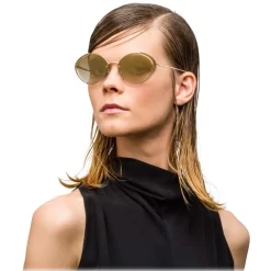 Prada - Prada Collection - Gold Oval Sunglasses - Prada Collection - Sunglasses - Prada Eyewear - Avvenice