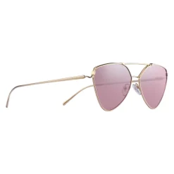 Prada - Prada Collection - Pale Gold Cat Eye Flat Sunglasses - Prada Collection - Sunglasses - Prada Eyewear - Avvenice