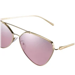Prada - Prada Collection - Pale Gold Cat Eye Flat Sunglasses - Prada Collection - Sunglasses - Prada Eyewear - Avvenice