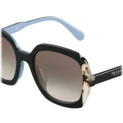 Prada - Prada Collection - Black Astral Talc Tortoise Square Sunglasses - Alternative Fit - Sunglasses - Prada Eyewear - Avvenice