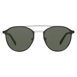 Prada - Prada Collection - Matt Black Round Double Deck Sunglasses - Prada Collection - Sunglasses - Prada Eyewear - Avvenice