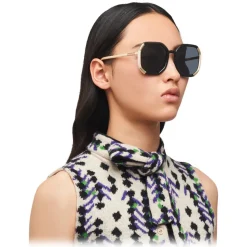 Prada - Prada Decode - Contemporary Sunglasses - Black Pearly Ivory - Sunglasses - Prada Eyewear - Avvenice