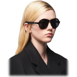 Prada - Prada Duple - Round Sunglasses - Black - Prada Collection - Sunglasses - Prada Eyewear - Avvenice